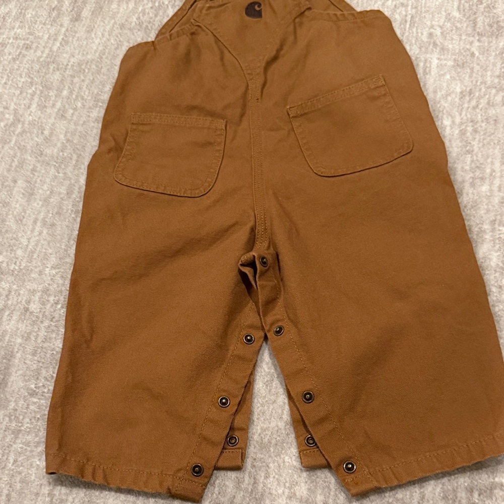 Carhartt Kids Overalls in Classic Brown - Picture 7 of 7